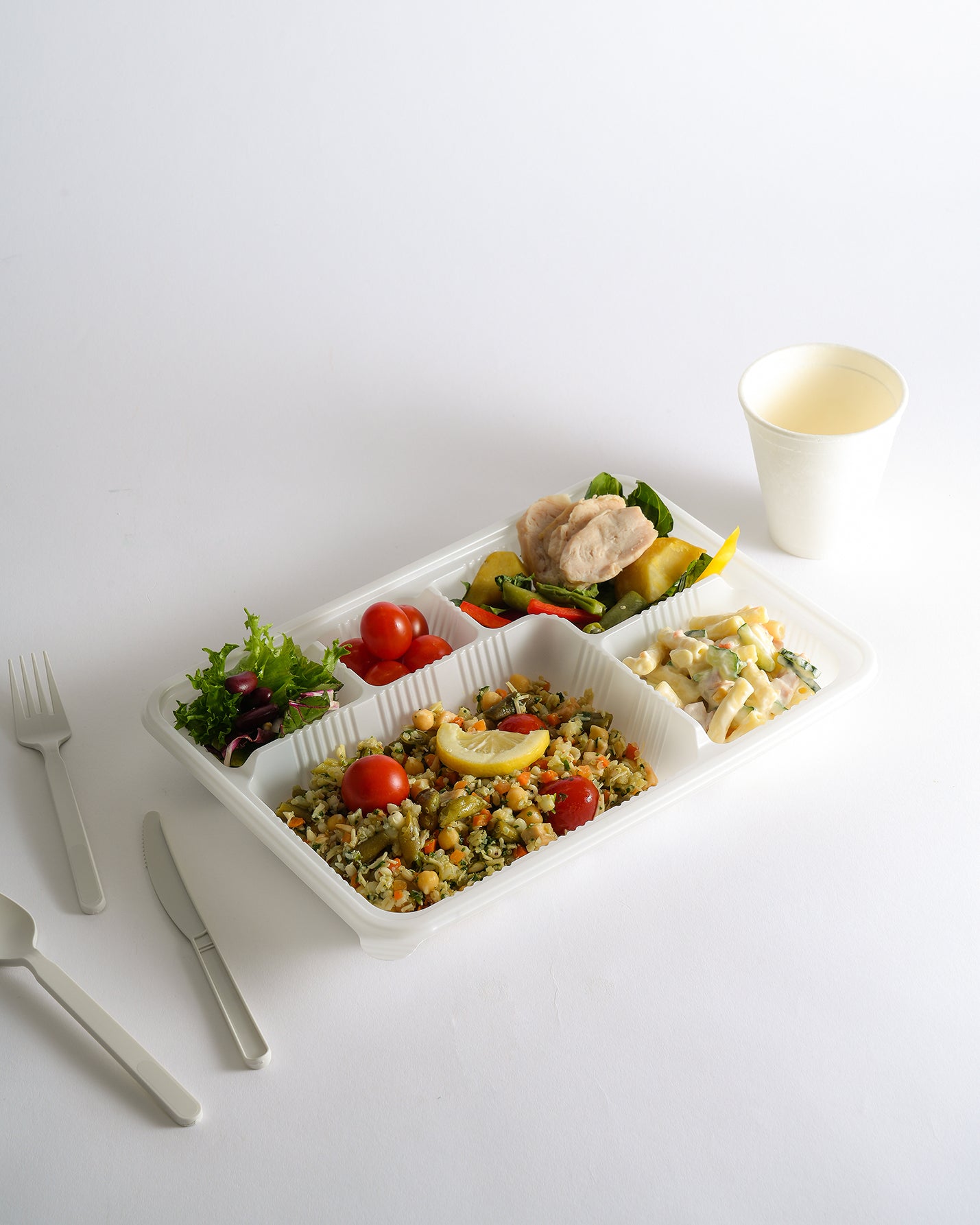 [No more plastic] Grastic lunch box (white, black)